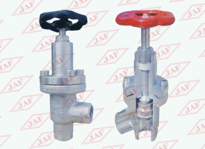 對焊直角截止閥J64F（B）-25(40）、對焊直角節(jié)流閥L61F(B)-25(40）